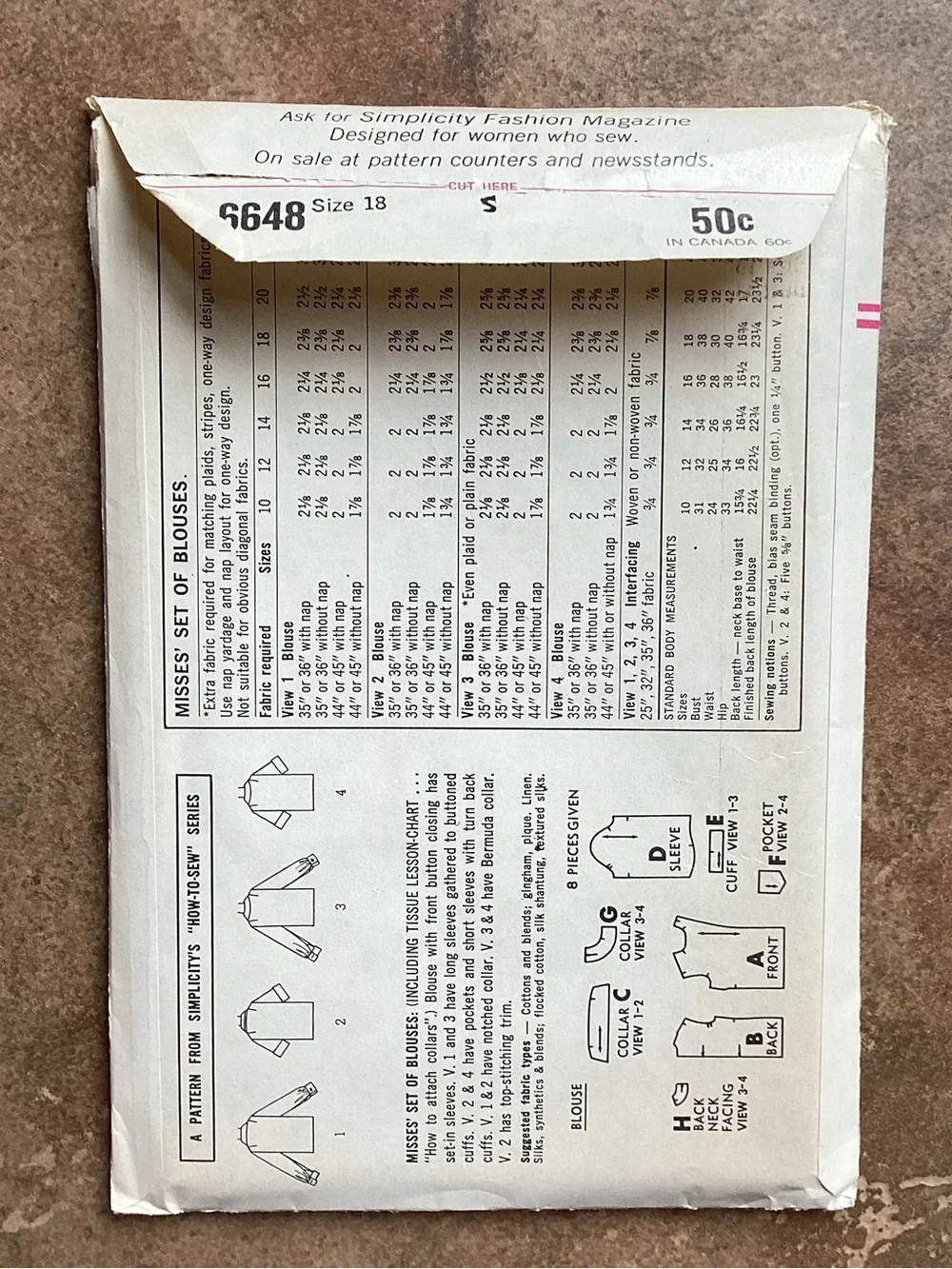 Simplicity vintage sewing